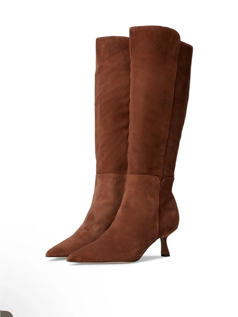 Sam Edelman Taylin Toffee Knee High Pointed Toe Boots